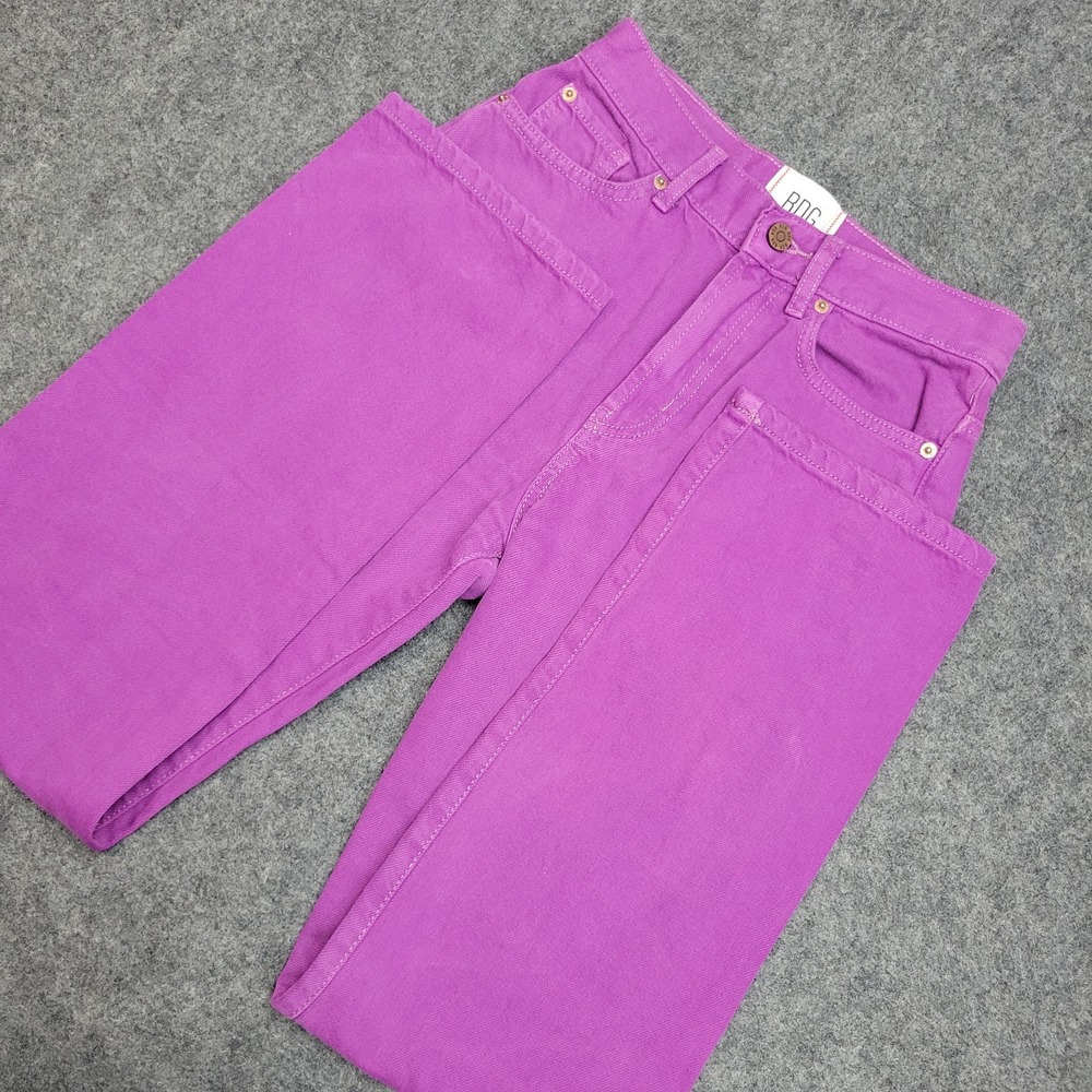 BDG Urban Outfitters Jeans Womens 25 Purple Denim Streetwear Straight Fairy Boho